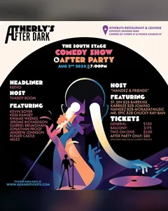 Poster for Atherly's After Dark I, The South Stage comedy show and after party